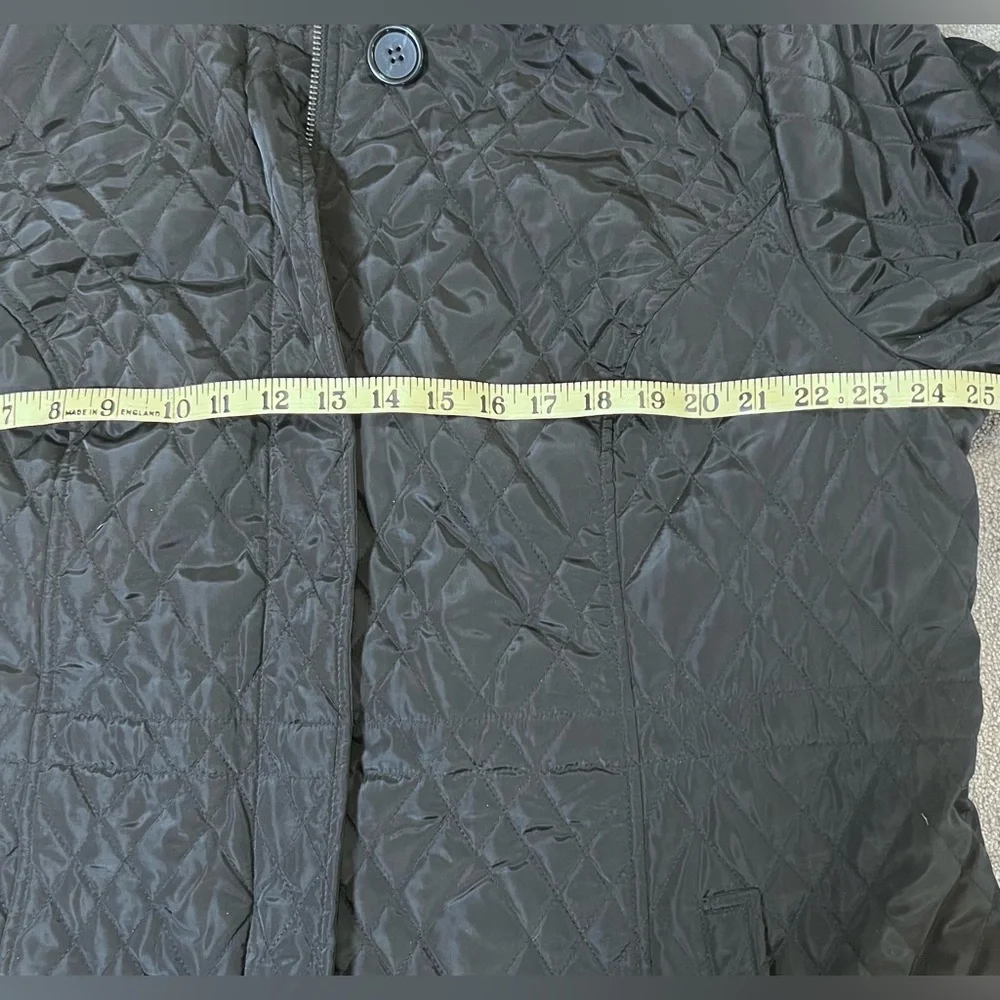 Dennis Basso NEW Women's XL Black Quilted Faux Fur Trim Hooded Coat‎ Drawstring
